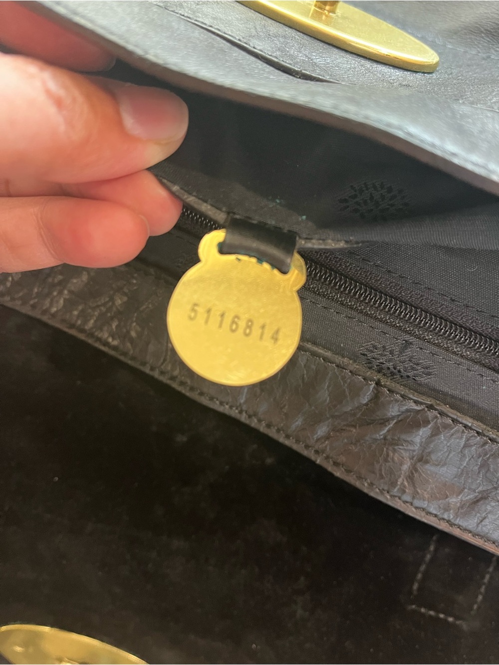 MULBERRY BLACK LEATHER ALEXA - Picture 11 of 16